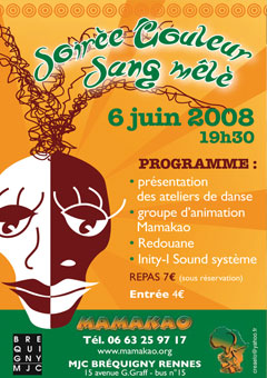 Festival Soirée Sang Mêlé - Association Mamakao - 06 Juin 2008