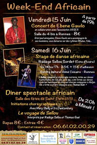 Festival Soirée Sang Mêlé - Association Mamakao - 15 Juin 2012